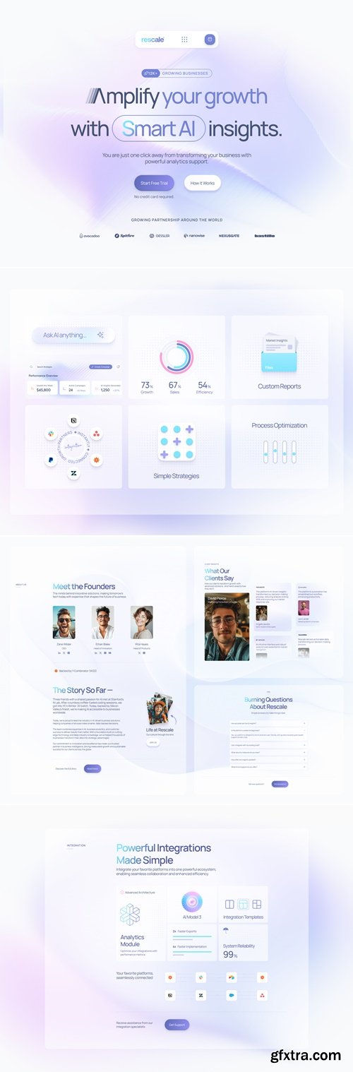 Rescale - Digital Product / SaaS Landing Page