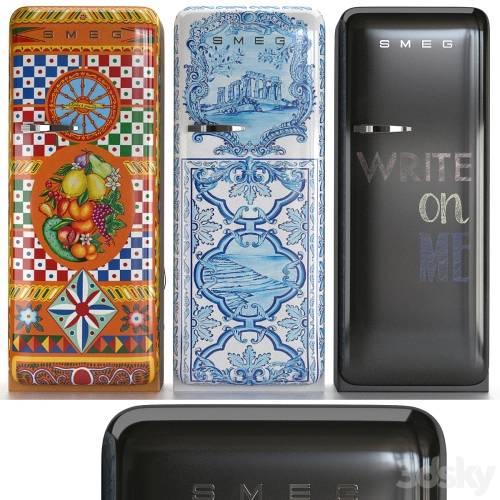'3dsky Pro - Set of refrigerators SMEG' '3dsky Pro - Set of refrigerators SMEG'