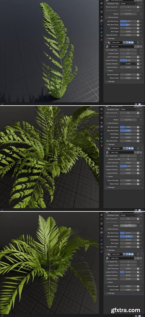 Gumroad - Procedural Fern - Plant (Blender Geometry-Nodes)