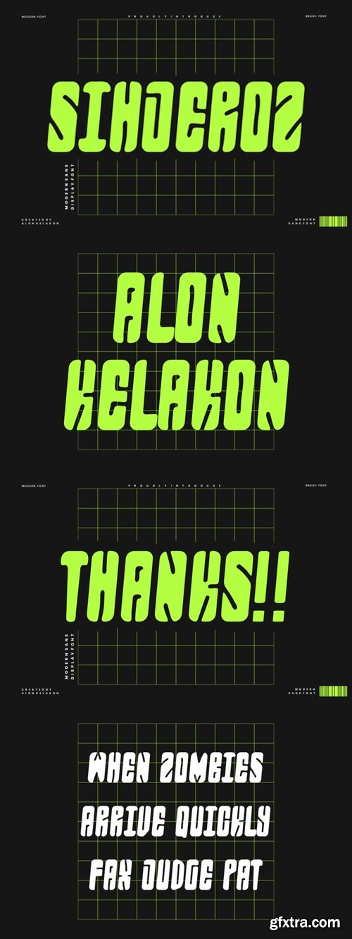 Sihjeroz - Modern Sans Font