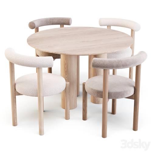 '3dsky Pro - Lulu and Georgia: Dame Chair and Mojave Table - Dining Set' '3dsky Pro - Lulu and Georgia: Dame Chair and Mojave Table - Dining Set'