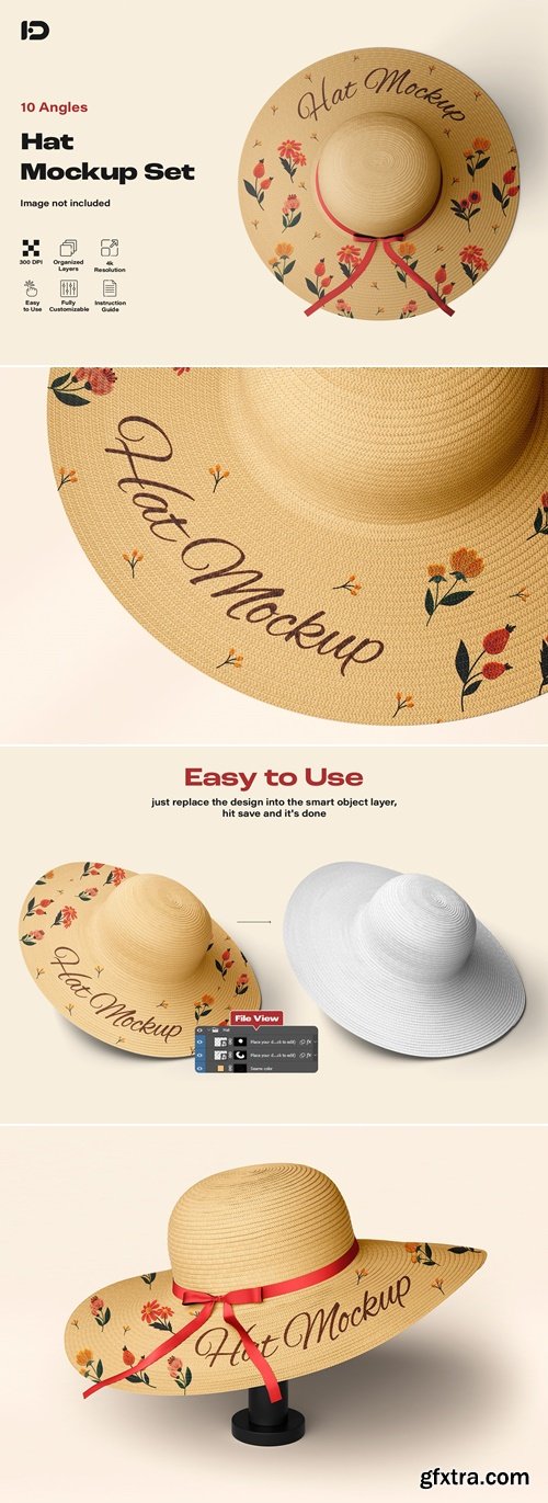 CreativeMarket - Hat Mockup Set 279099418
