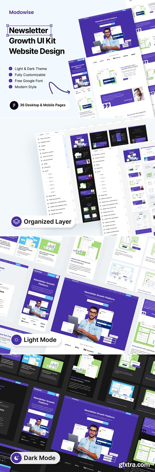 Newsletter Growth Agency UI Kit
