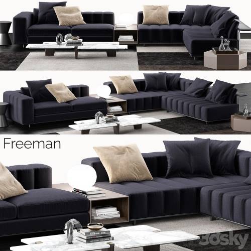 '3dsky Pro - Minotti Freeman Sofa 2' '3dsky Pro - Minotti Freeman Sofa 2'