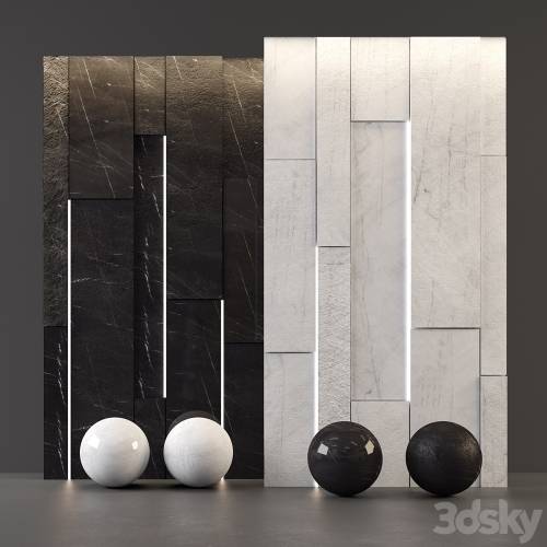 '3dsky Pro - White Marble and Black Marble' '3dsky Pro - White Marble and Black Marble'