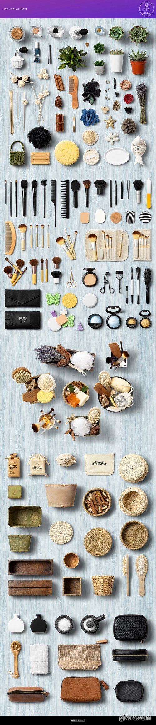 CreativeMarket - Cosmetic Packaging Branding MockUp 701256