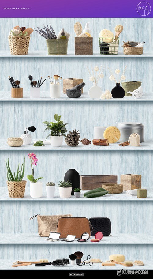 CreativeMarket - Cosmetic Packaging Branding MockUp 701256