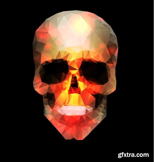 Skull Vector Illustrations for T-Shirts 26xEPS