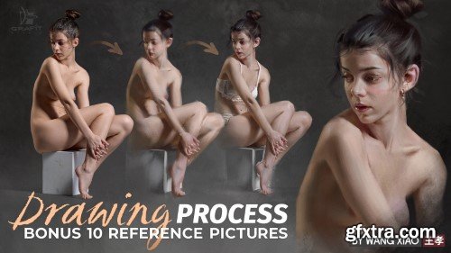 Artstation - Female Character Drawing Process Video by Wang Xiao