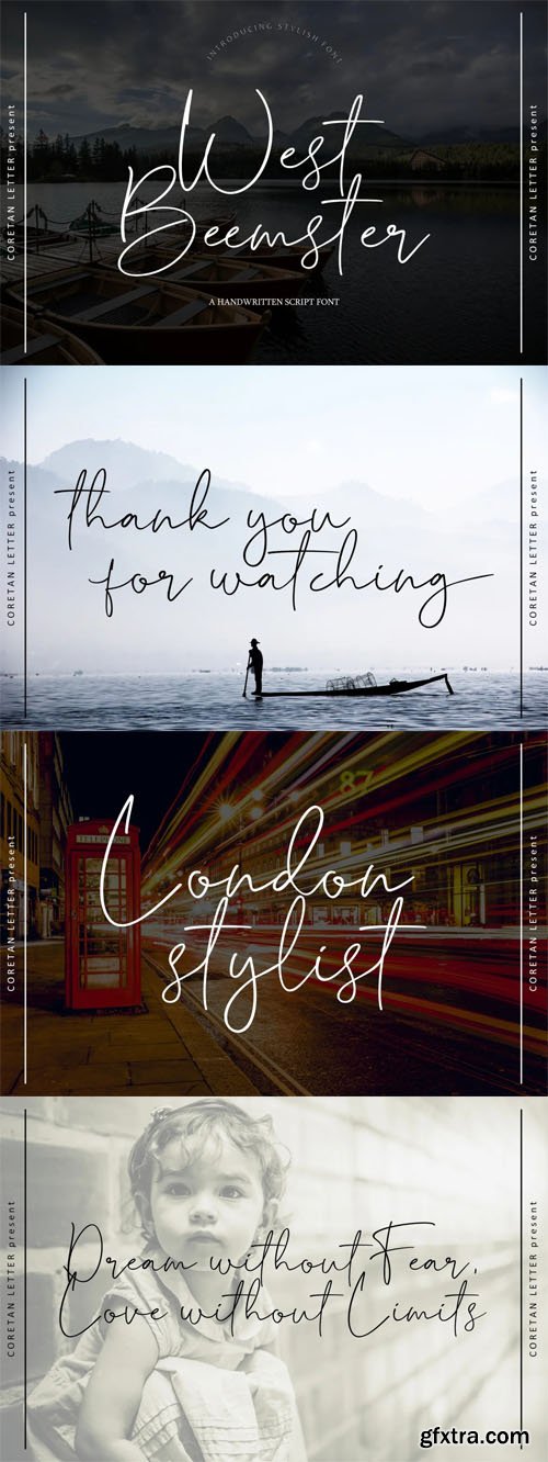 West Beemster - Script Handwritten Font West Beemster - Script Handwritten Font