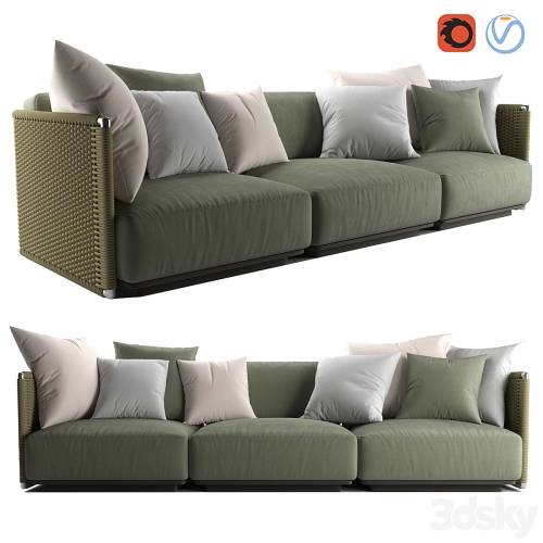 '3dsky Pro - Flexform Eddy OUTDOOR sofa' '3dsky Pro - Flexform Eddy OUTDOOR sofa'