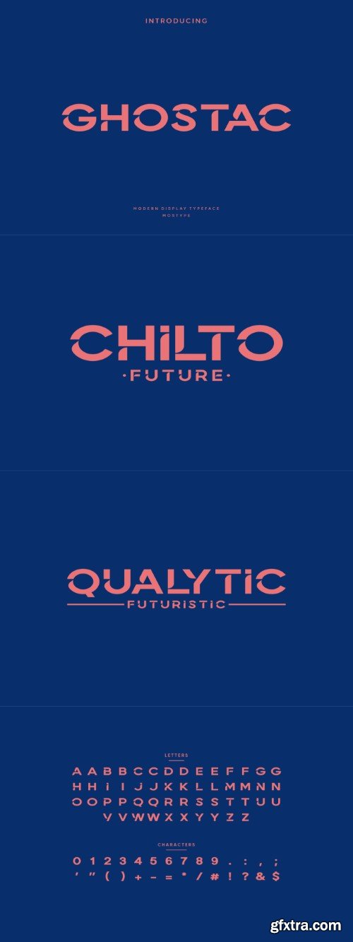 Ghostac - Modern Display Typeface