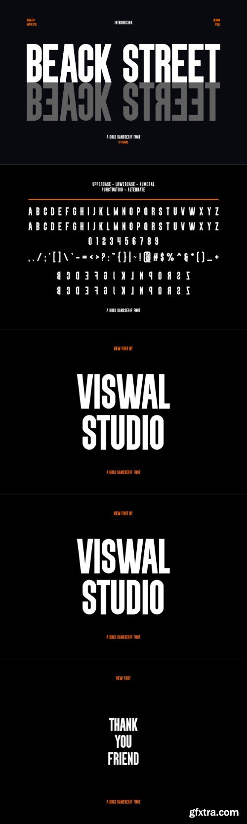 Beack Street - Modern Sans Font