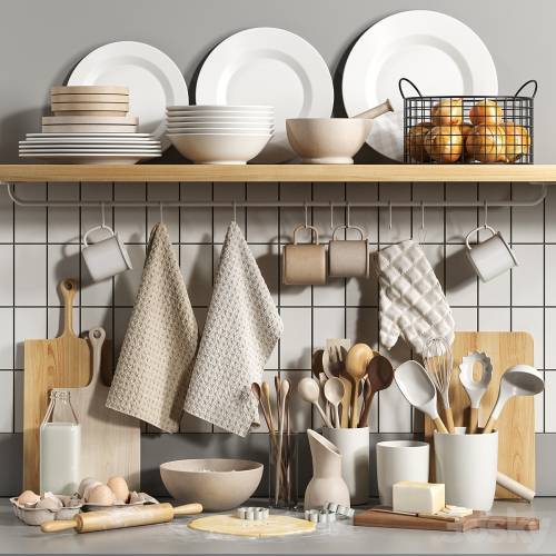 '3dsky Pro - Decorative kitchen set 05' '3dsky Pro - Decorative kitchen set 05'