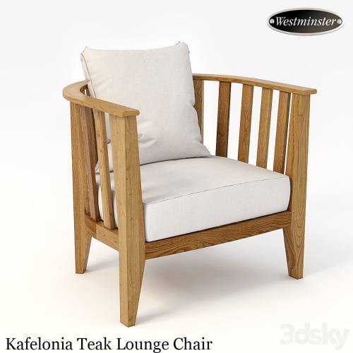 '3dsky Pro - Kafelonia Teak Lounge Chair' '3dsky Pro - Kafelonia Teak Lounge Chair'