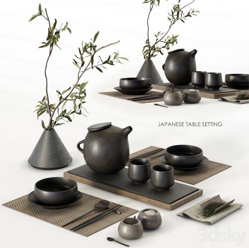 '3dsky Pro - Japanese table setting' '3dsky Pro - Japanese table setting'