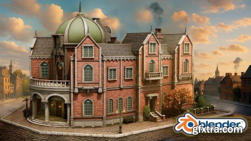 Artstation - Blender Building Masterclass from Concept to Final Render
