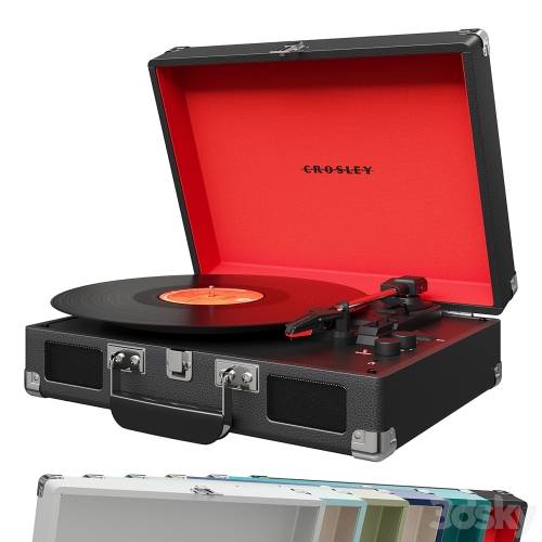 '3dsky Pro - Crosley Cruiser Deluxe Portable Vinyl Player' '3dsky Pro - Crosley Cruiser Deluxe Portable Vinyl Player'