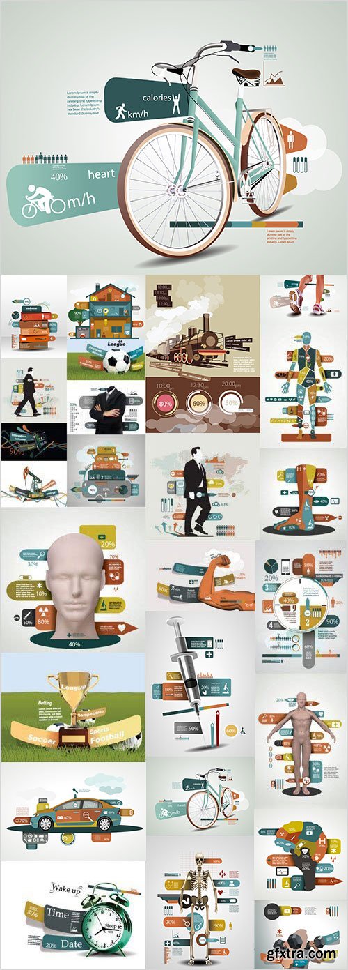 Infographics #2, 25xEPS