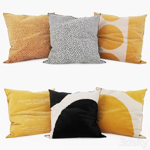 '3dsky Pro - H & M Home - Decorative Pillows set 17'