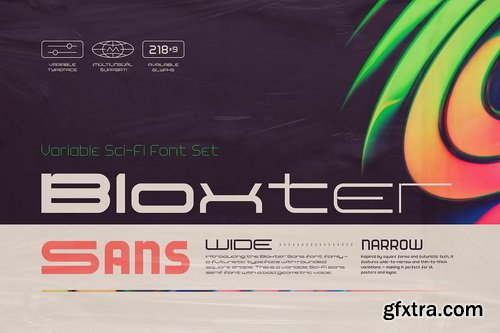 CreativeMarket - Bloxter Sans - Variable Font Family