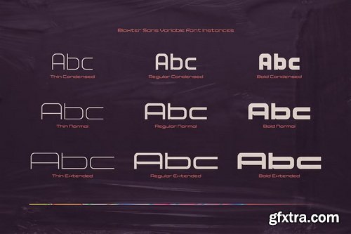 CreativeMarket - Bloxter Sans - Variable Font Family