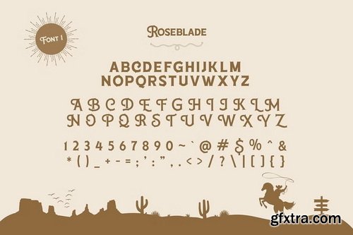 CreativeMarket - Lasso Lore - Western Rope Font Duo