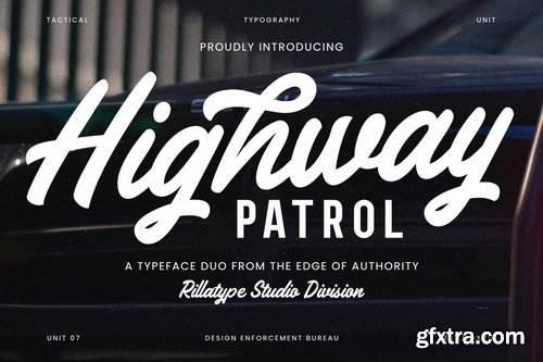 CreativeMarket - Highway Patrol - Font Duo