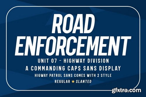 CreativeMarket - Highway Patrol - Font Duo