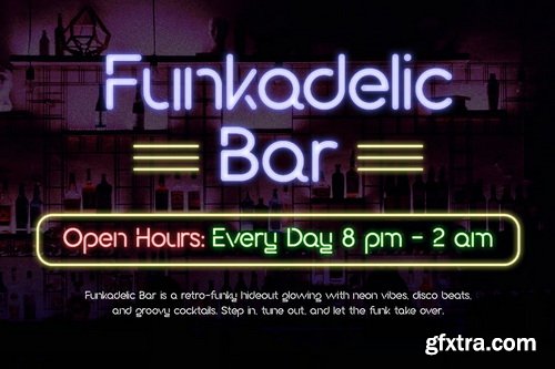 Neonova - Neon Retro Style Display Font