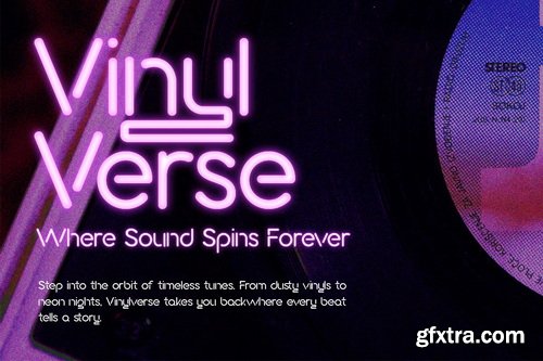 Neonova - Neon Retro Style Display Font