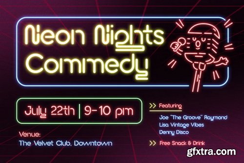 Neonova - Neon Retro Style Display Font