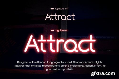 Neonova - Neon Retro Style Display Font