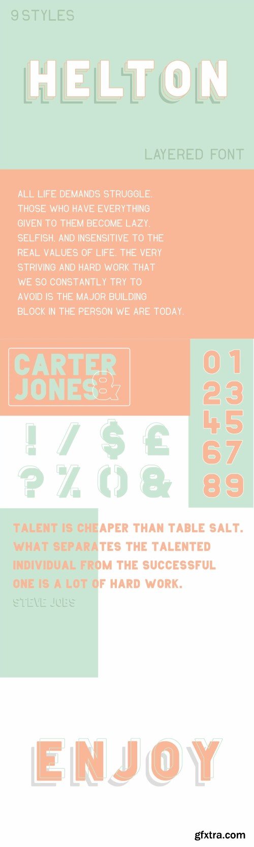 Helton Font Family - 9 Fonts