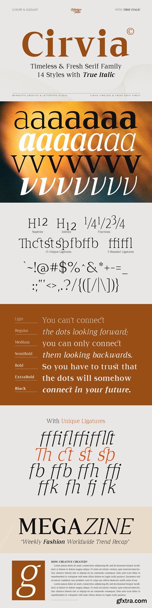 CreativeMarket - Cirvia Serif Family