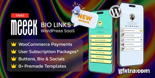 Codecanyon - Meeek v3.1 - Link in Bio SaaS (WordPress) 46935773