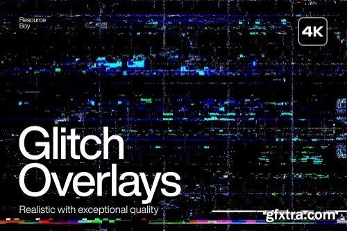 200 Glitch Overlays