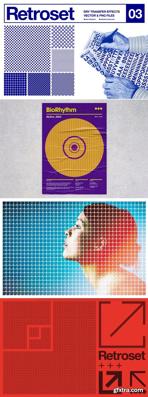 CreativeMarket - Retroset 03 - Dry Transfer Effects 290009311