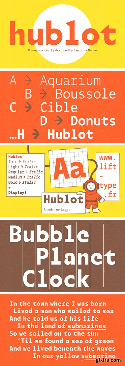 Hublot Font Family 11xOTF Hublot Font Family 11xOTF