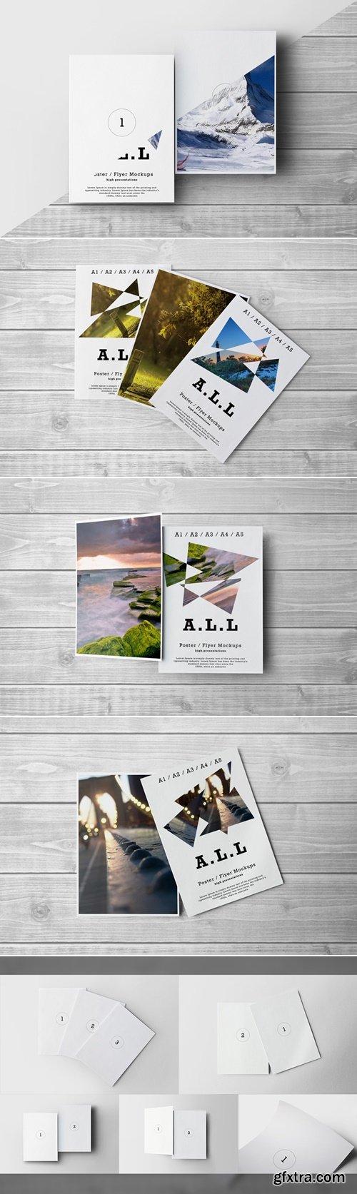 CM - A3 / A4 / A5 Poster / Flyer Mockups 332932