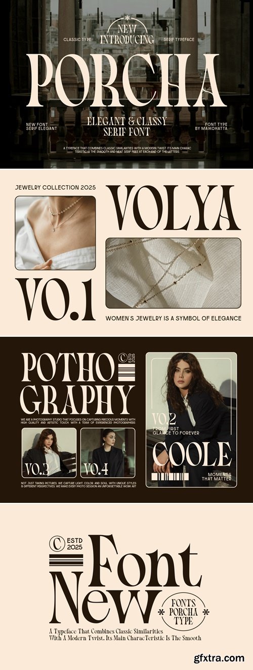CreativeMarket - Porcha - Elegant Serif Font