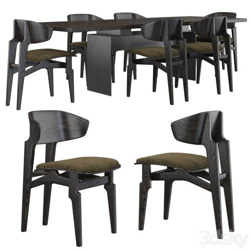 '3dsky Pro - Okha Basilisk chair / Okha Bison table' '3dsky Pro - Okha Basilisk chair / Okha Bison table'