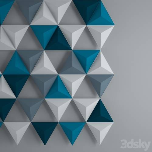 '3dsky Pro - 3d trainglates wall' '3dsky Pro - 3d trainglates wall'
