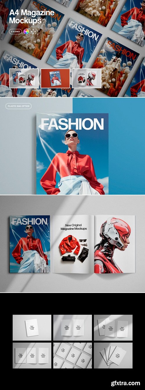 Pixelbuddha - A4 Magazine Mockups 1445