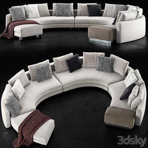 '3dsky Pro - Minotti Daniels Sofa 3' '3dsky Pro - Minotti Daniels Sofa 3'