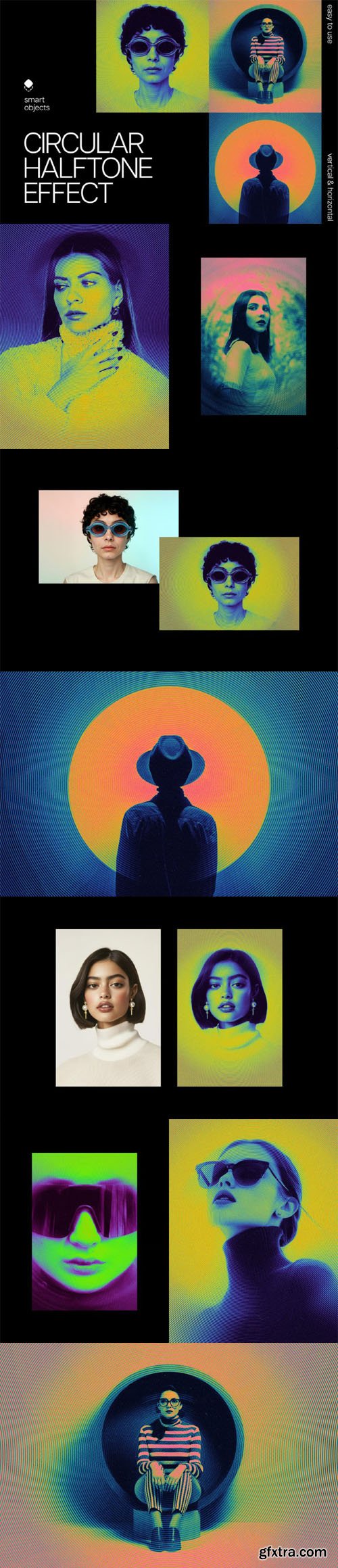 Circular Halftone Photo Effect for Photoshop