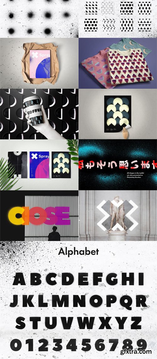 Spray Art Toolkit - 170+ Elements