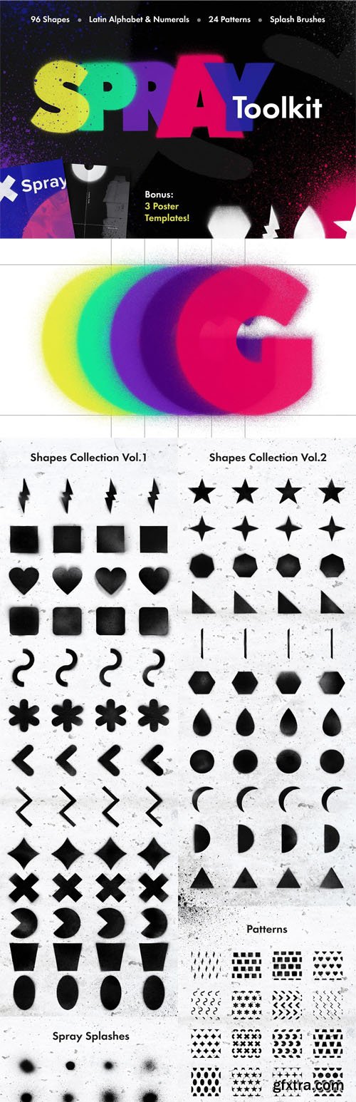 Spray Art Toolkit - 170+ Elements