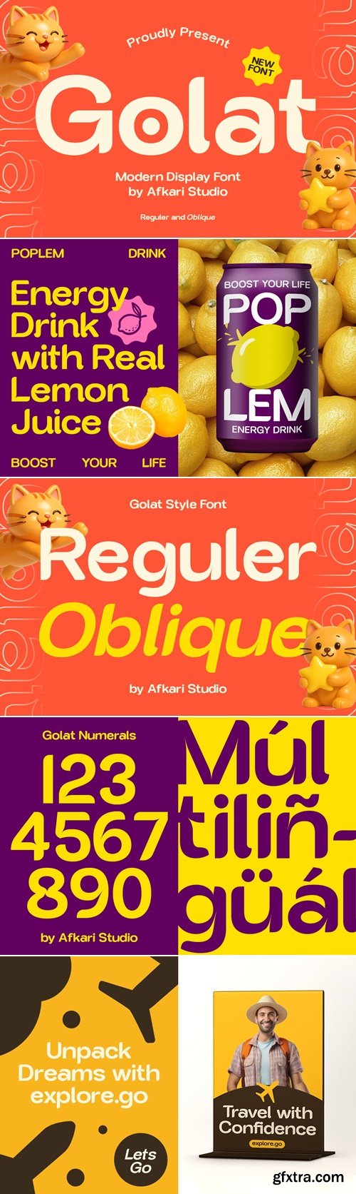 CreativeMarket - Golat - Modern Sans Serif Display Font