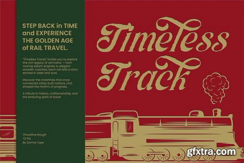 CreativeMarket - Thrustline - Vintage Script Font